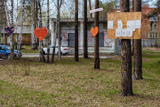 Сердечки и прочие таблички тут почти на каждом дереве | Источник: Тимофей Калмаков