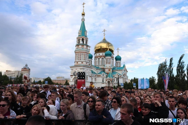 Омичи не могли дождаться начала концертов | Источник: Евгений Софийчук / NGS55.RU