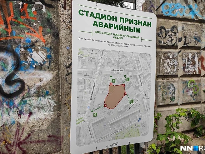 Планируется снос стадиона и его застройка | Источник: Наталья Бурухина / NN.RU