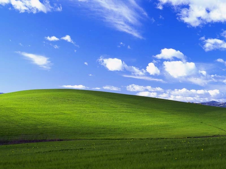 История одной фотографии: заставка Windows XP, январь 1996 года