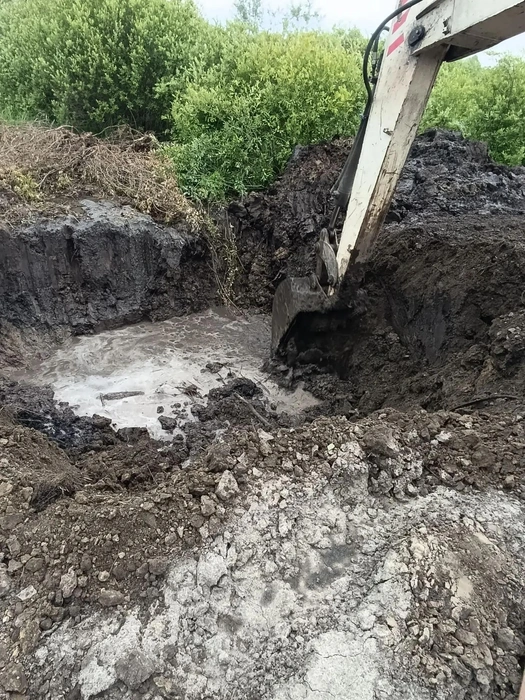 Работы идут в заболоченной местности | Источник: пресс-служба «Водного Союза»