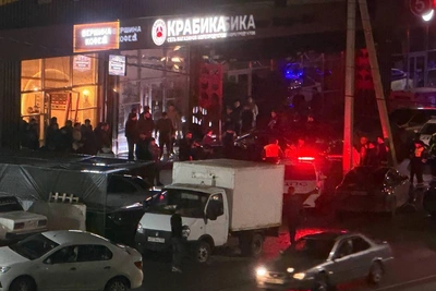 Массовая разборка в Яблоновском под Краснодаром