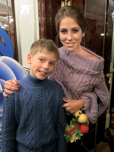 Юлия Барановская с сыном Артемом