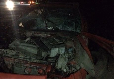 Под Рязанью Mazda въехала в световую опору | ya62.ru