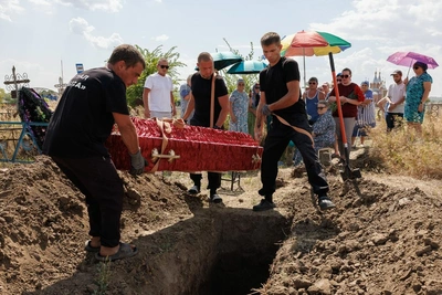Под Волгоградом простились с погибшим при атаке БПЛА
