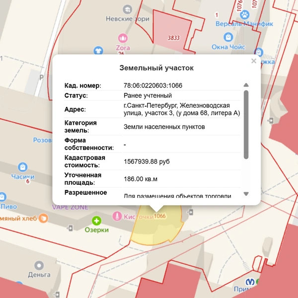 Источник: Кадастровая карта