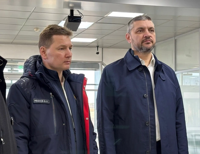 Александр Осипов встретил замминистра транспорта России Валентина Иванова | Источник: правительство Забайкалья