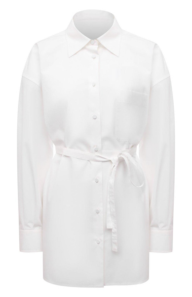 Женская белая хлопковая рубашка VALENTINO