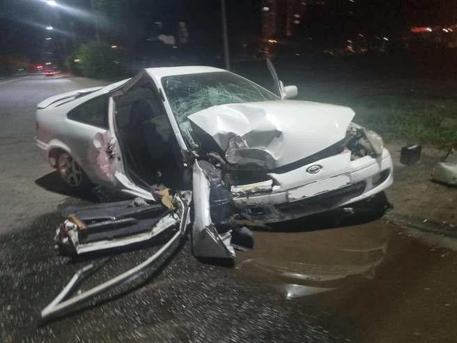 Автомобиль получил серьезные повреждения | Источник: МВД России по Воронежской области / T.me