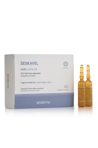 Средство в ампулах от выпадения для ломких и тонких волос, Sesderma Seskavel