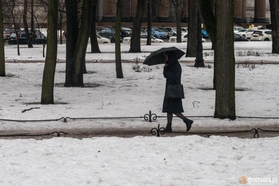 Холодная ночь и снегопады в Кузбассе 23 февраля