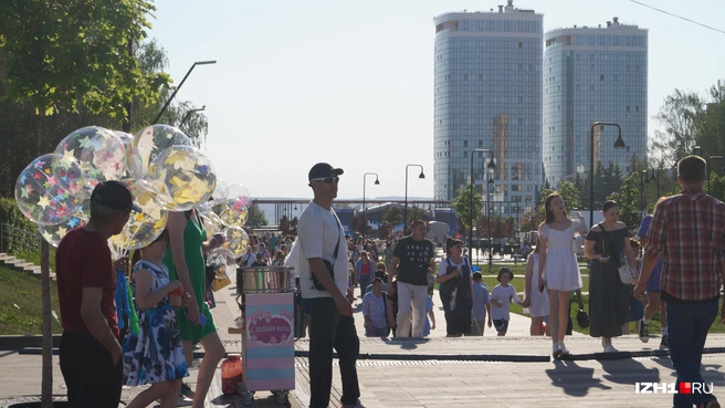 Основной площадкой проведения мероприятий по случаю Дня города станет Центральная площадь Ижевска | Источник: Юлия Дёмина / IZH1.RU