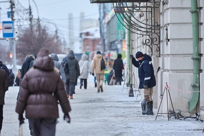 Улицы Новосибирска сковал гололед после потепления