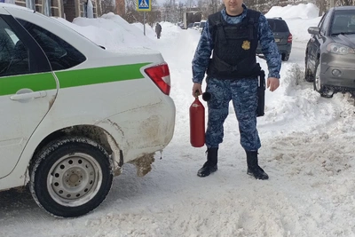 Пристав предотвратил взрыв грузовика при пожаре