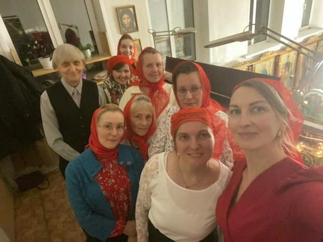 В Пасху на клиросе | Источник: архив Надежды Быбиной