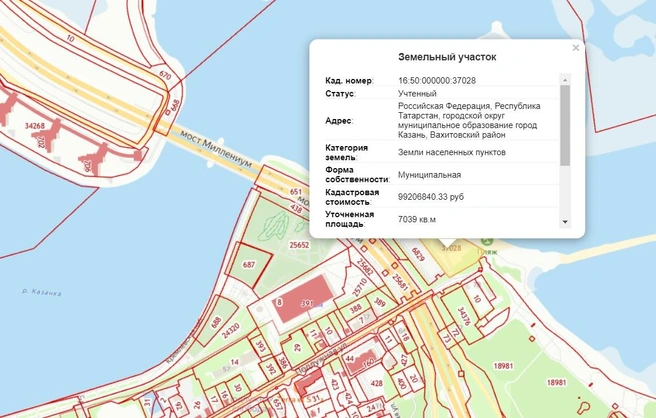 Речь про выделенный участок | Источник: roscadastres.com