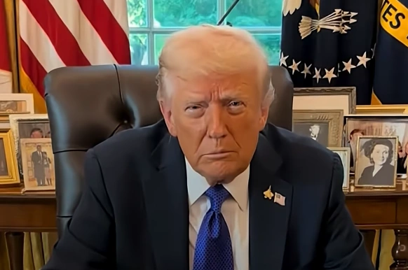 скриншот видео Трампа | Источник: WTOC / YouTube