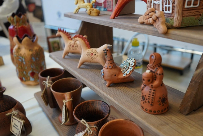 Были там и саратовские игрушки | Источник: пресс-служба правительства Саратовской области