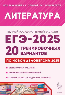 Подготовка к ЕГЭ по литературе 2025