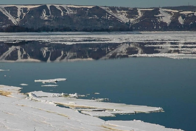 В Татарстане начался ледоход на Волге: красивое видео