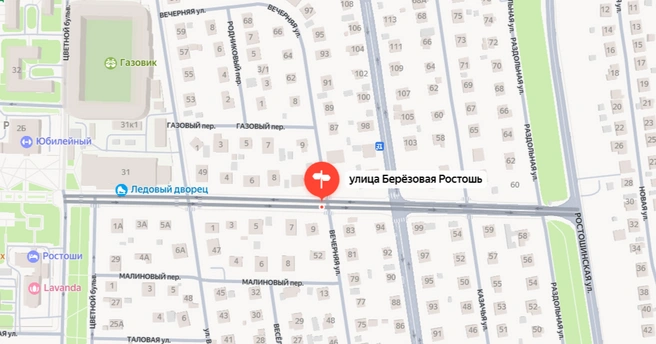 Тут была убита жена оренбуржца | Источник: Яндекс.Карты