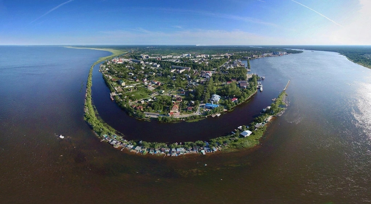 Вид с воздуха на Шлиссельбург | Источник: Nevsky shipyard, CC BY-SA 4.0, via Wikimedia Commons