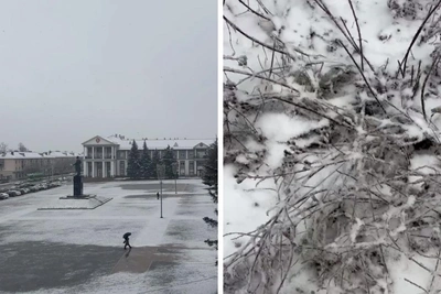 «Вы чё творите»: снег в Альметьевске 10 апреля