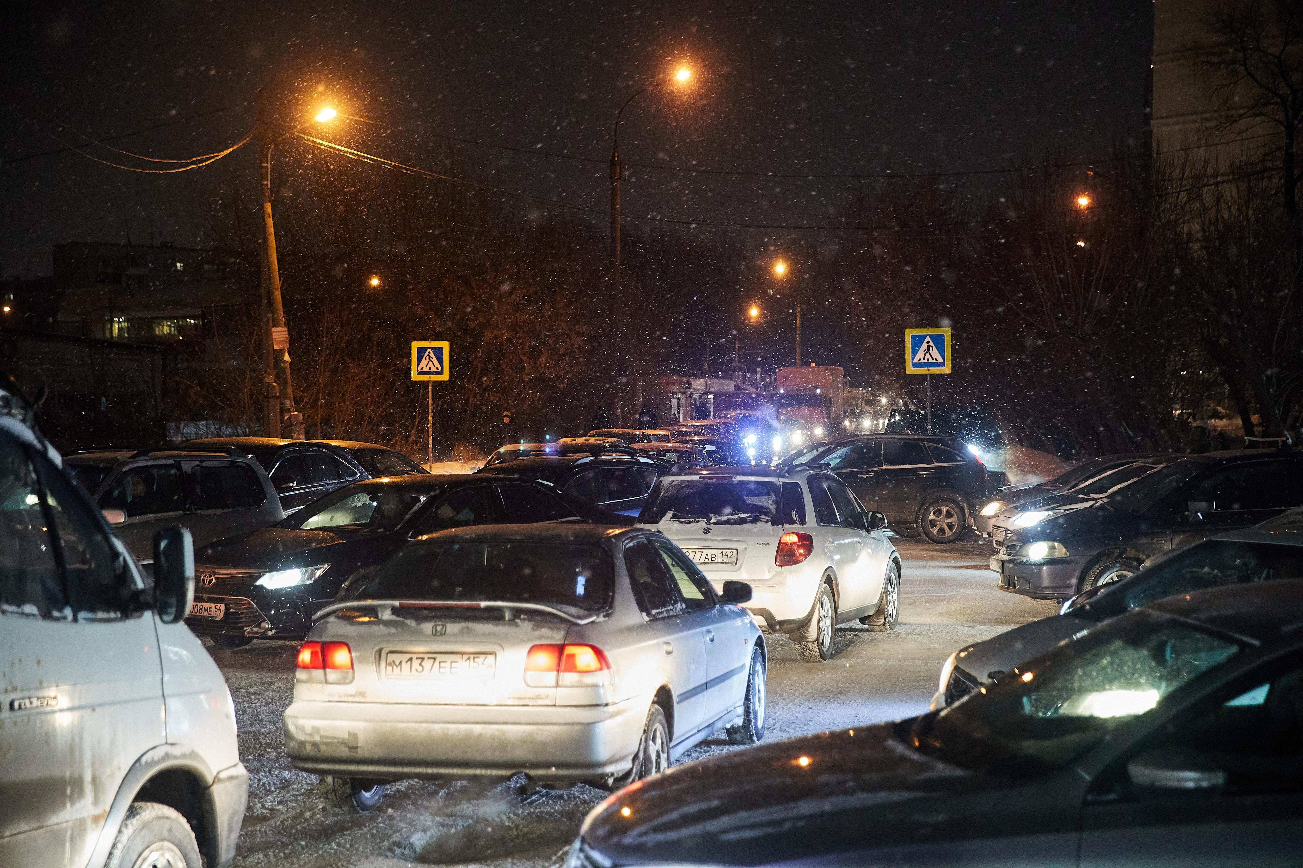 В Архангельске образовалась большая пробка из-за ДТП