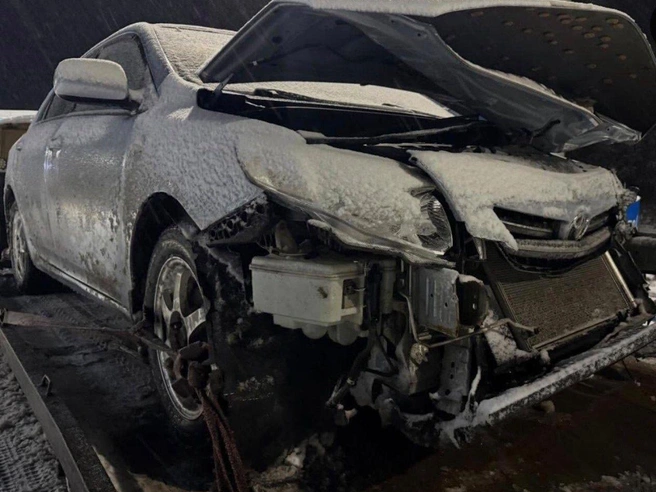 Автомобиль Сергея Бубнова после ДТП на трассе М-12 | Источник: bubnov__sergei / Instagram.com (экстремистская организация, деятельность запрещена на территории РФ)