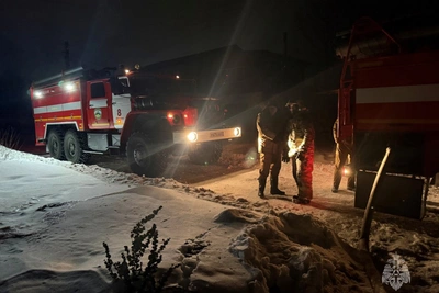 Пожар в селе Ракитное