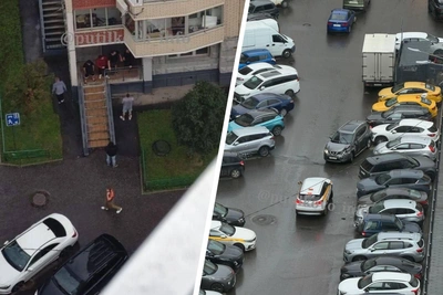 Протаранил 8 авто на парковке в Подмосковье: видео