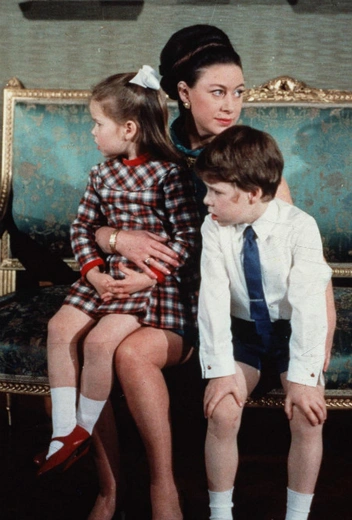 Маргарет с Сарой и Дэвидом, 1970 год