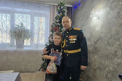 Участник СВО посетил третьеклассника в Забайкалье