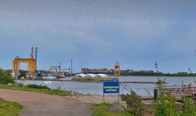 В Кронштадте возле порта «Моби Дик» появится спасательная станция | Источник: Яндекс.Карты