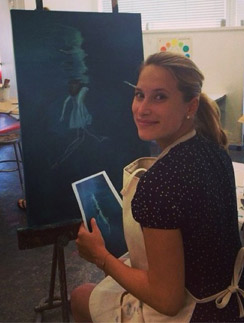 Во время беременности Марика увлеклась уроками живописи