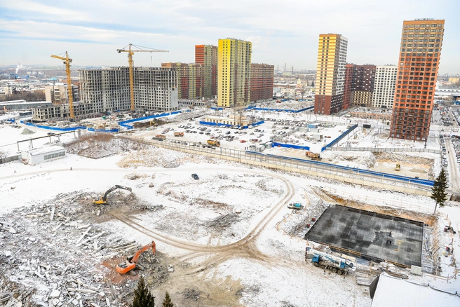 Фундамент второго дома практически готов | Источник: Максим Воробьев