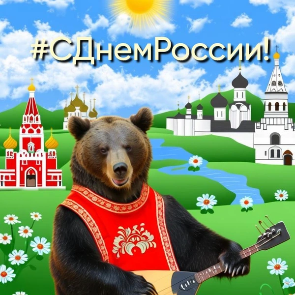 День России 2025: открытки для родных, друзей и коллег | Источник: Shutterstock AI/Fotodom.ru