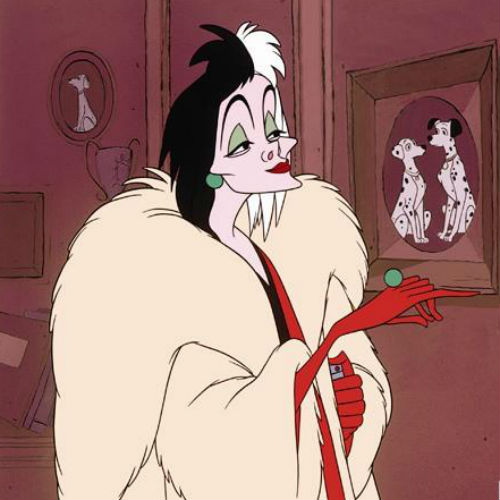 Круэлла де Виль, кадр из мультфильма "101 долматинец"