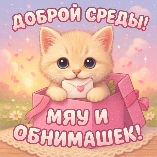 открытка среда, открытка доброй среды, открытки утро среда, открытки с добрым утром среды, открытка доброй летней среды, среда открытки красивые, открытки с летней средой, бесплатные открытки среда, доброй среды открытки красивые | Источник: theDay/DALL-E
