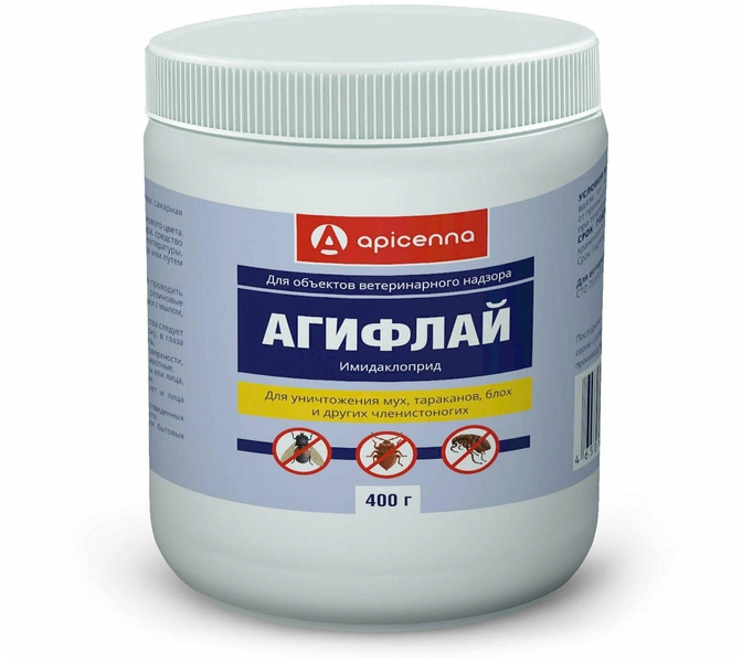 Средство от мух, тараканов и блох «Агифлай», 400 г, Apicenna