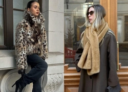 Как стилизовать самые акцентные вещи сезона: леопардовые шубы, укороченные перчатки и меховые аксессуары