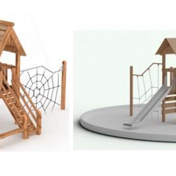 Игровой комплекс с канатной лестницей | Источник: Документация закупки