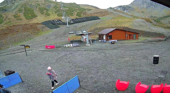 Красная Поляна, Цирк-2. Зеленая трава и плюсовая температура | Источник: sochi.camera