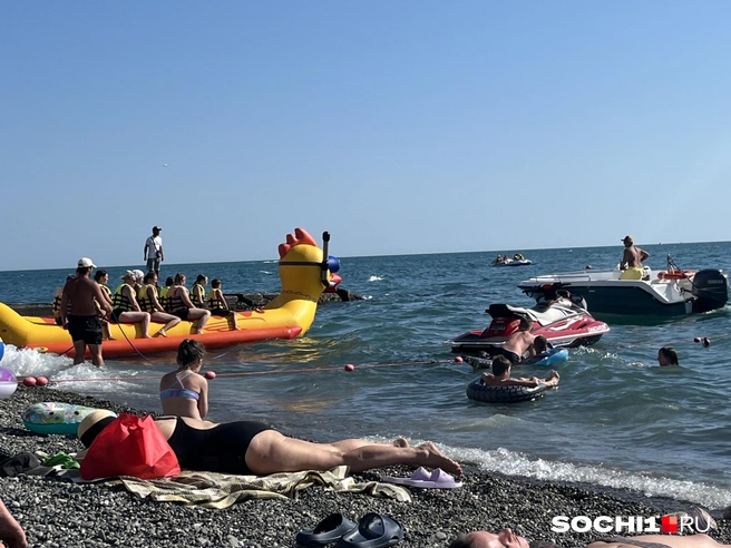 Несказанное удовольствие — 15 минут на «банане», в данном случае — на утке | Источник: Анна Грицевич / SOCHI1.RU