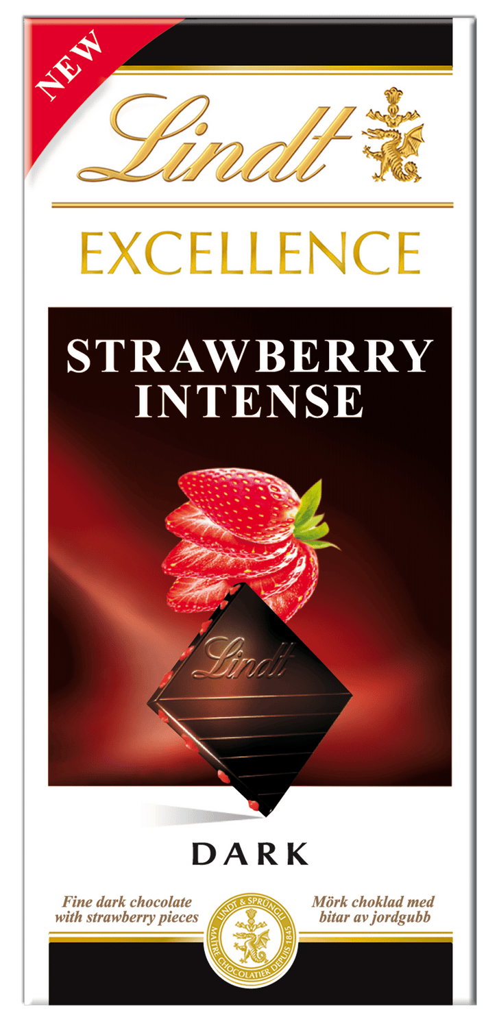 Фото №1 - Lindt представляет новый шоколад «Excellence клубника»