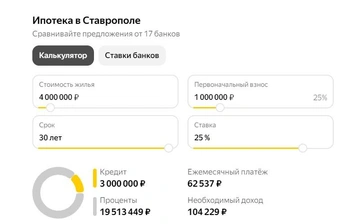 Так выглядит ситуация, если посчитать сумму на ипотечном калькуляторе на 30 лет | Источник: Дарья Гранкина / 26.RU