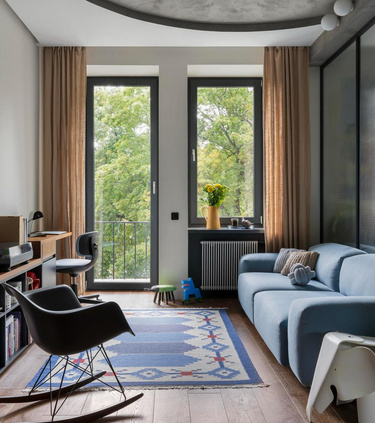 Дизайн интерьера однокомнатной квартиры от студии Neapol Design
