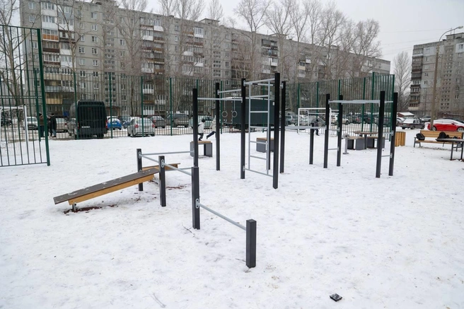 Ранее здесь уже установили спортивную площадку | Источник: пресс-служба администрации Нижнего Новгорода