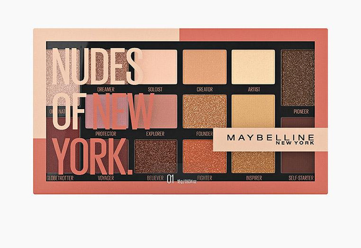 Палетка для глаз Maybelline New York Nudes of New York