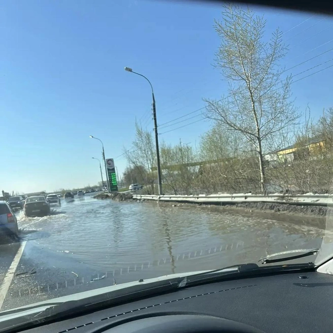 Дорогу подтопило в Нижегородской области | Источник: соцсети